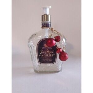 Repurposed Blackberry Crown Royal Soap Dispenser